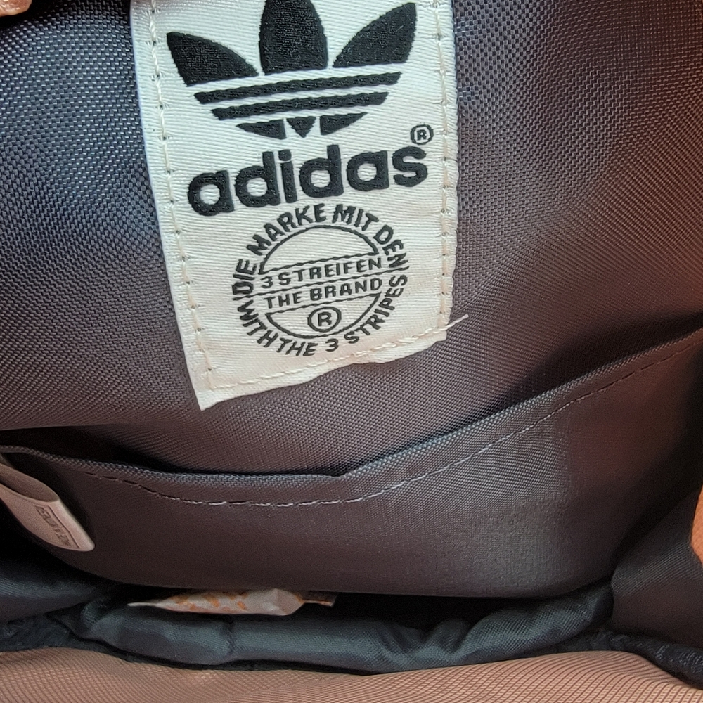 Adidas Mini 10" Pink White Backpack Girl's Ladies Kid's Zipper Bag New With Tags - Picture 8 of 8